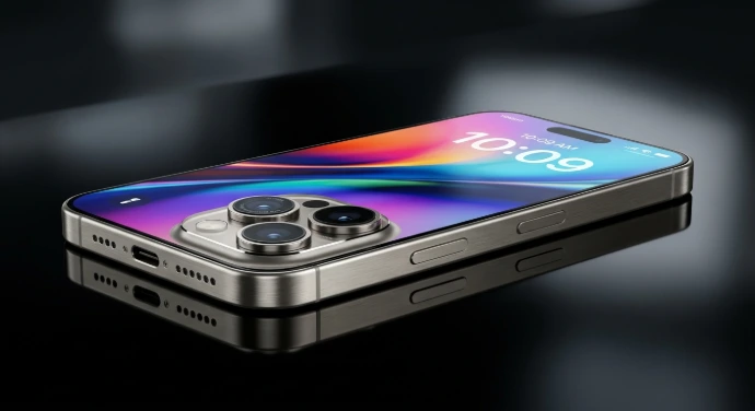 “latest iPhone 15 pro max front view”